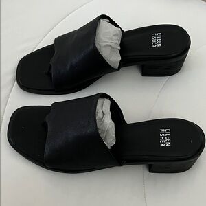Eileen Fisher Black Women's Mules